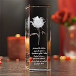 Dobry pomysł na prezent:Róża 3D » Kwiat Miłości « wysoka prosta